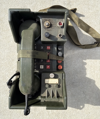 #ad Military Telephone Set TA 838A TT Field Phone North Electric Co. Code Untested $99.99