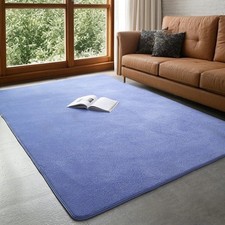 Modern Coral Velvet Carpet Soft Non-Slip Living Room Bedroom Carpet Large