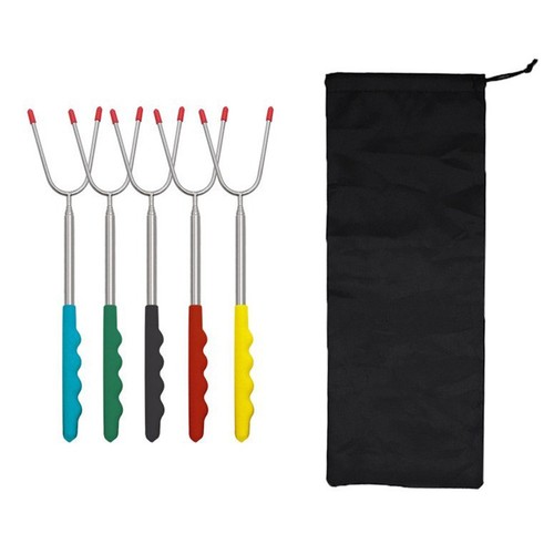 300 bastoncini di bambù Marshmallow, spiedini per braciere, extra lunghi 70 cm, resistenti 5 mm di spessore per braciere, barbecue, hot dog, kebab e salsicce