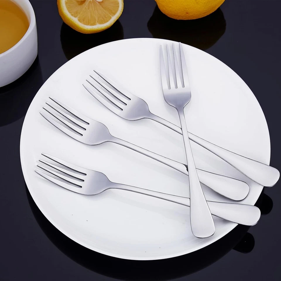 24-teiliges Messer- und Gabel-Set, Joeczo Edelstahl-Besteck für 12 Personen, - Bild 3 von 4