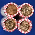 See Description OBW 1958 P/Dx2 Lincoln Cent Wheat Penny Rolls UNC Lot of 4 1c