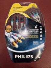 Philips Component Video 6 ft Cable 24k Gold P...