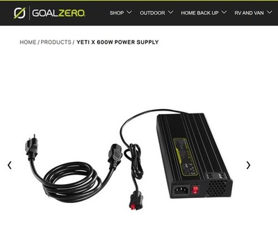 Goal Zero Yeti X 600W Power Supply