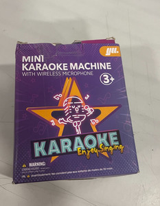 Mini Karaoke Machine With wireless microphone bluetooth speaker pink