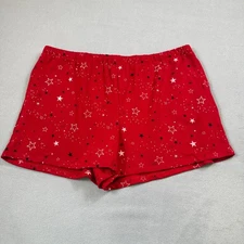 NWOT Ambrielle Sleepwear Shorts XXL Red Stars Celestial Pajama Loungewear Home