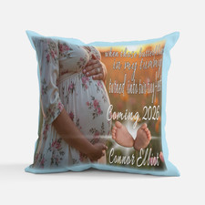 Pregnancy Pillow, Personalized, Upcoming Birth, Baby Boy, Baby Girl, Grandma