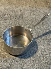 All-Clad D3 Stainless Steel  3-ply  3.5 quart ? qt 8” Sauce Pan No Lid Clean