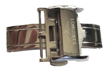 LONGINES stainless steel buckle on ZRC strap 20mm watch band chrono strap