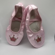 Size 9 Girl Satin Soft Sole Ballet Body Dance Shoe Indoor Children's Rainbow