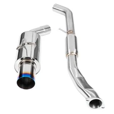 DC Sports 3" Stainless Y-Back Single Exit Exhaust for 09-21 370Z Z34 (Burnt Tip)