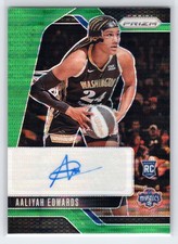 Aaliyah Edwards - 2025 Prizm WNBA - Signatures Green Pulsar #/25 - Rookie