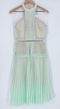 True Decadence Premium Halter Neck Midi Mint Green Dress NWT Size 10