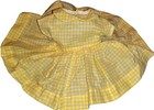 Vintage Yellow Gingham Doll Dress, Factory — photo 1