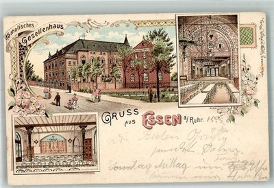 13670546 - 4300 Essen Catholic journeyman's house hall Essen district 1903