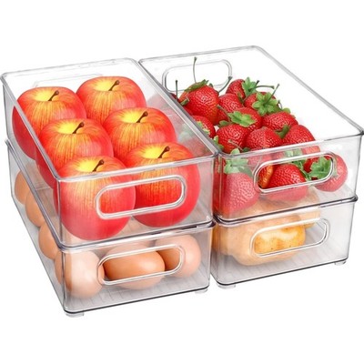 Küchen OrganizerFridge Container Set Aufbewahrungsbox Stapelbar Transparent K...