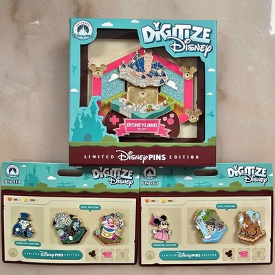 2026 Disneyland Digitize Disney Jumbo Pin Set LE 3000