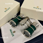 💎 Rolex Green Lacquer Engraved Opera Binoculars With Box & Pouch AD Gift Bid, — photo 3