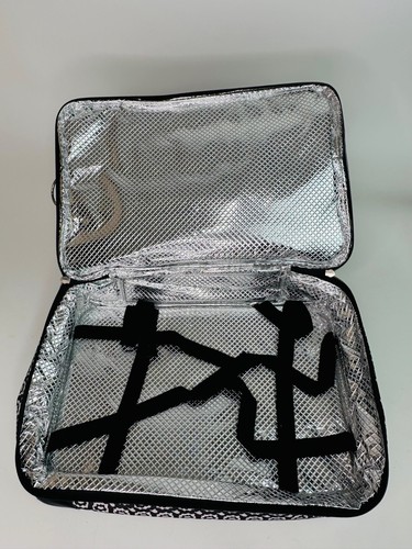 Temptations Old World Black Insulated Casserole Travel Bag Tote Zipper Close - Picture 10 of 10