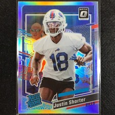 2023 Donruss Football JUSTIN SHORTER Optic Rated Rookie Preview Holo #310