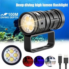 Special Strong Light Flashlight Diving Underwater Diving Photography Light