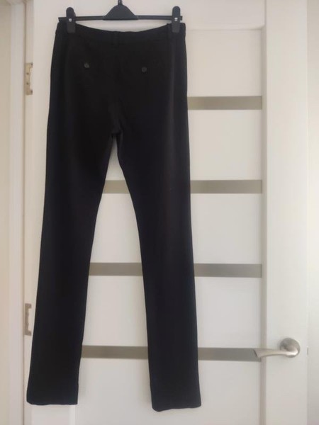 Women Closed Trousers Black Nylon M