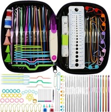 Crochet Hooks Set,Crochet Needles for Yarn,102 Pcs Crochet Accessories with S...