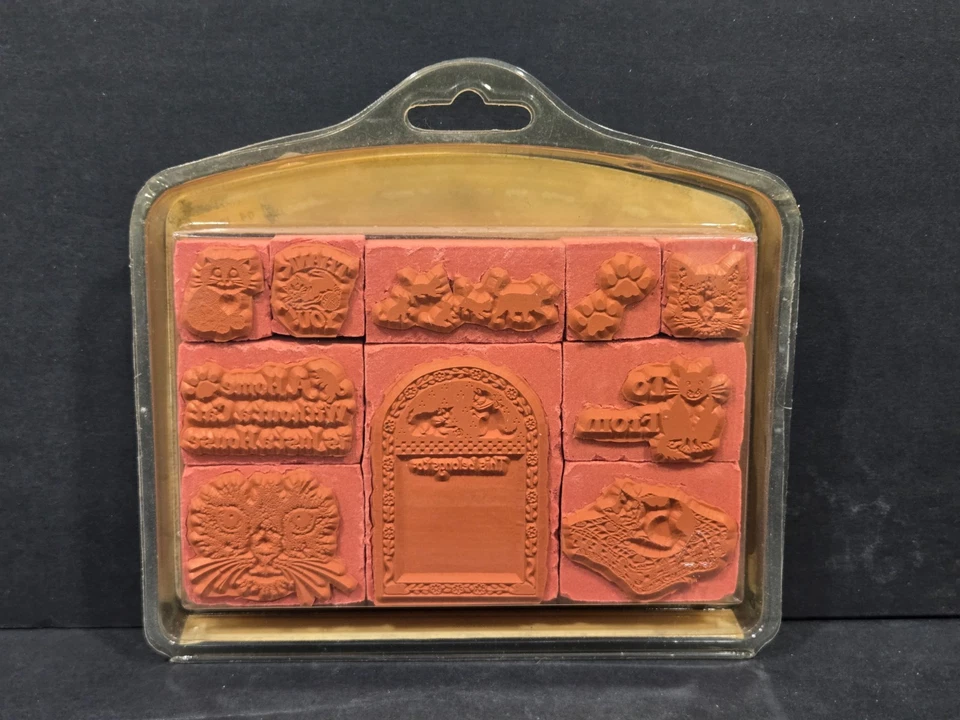 Juego de intercambio de estampillas personales 1993, estampillas de goma, gatos, gatitos 10 estampillas Foto 2 de 2