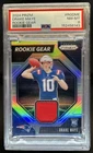 2024 Panini Prizm Drake Maye Gear RC Jersey #RG-DME Patriots PSA 8 Rookie
