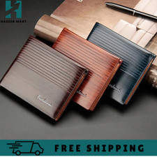 Men's Bifold Leather Credit ID Card Holder Wallet Billfold Purse Clutch Billfold