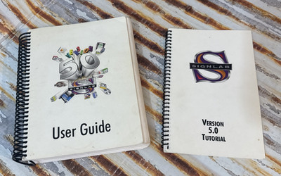 Vintage CADLink SignLab  5.0 Revision 4 May 1999 Doc 074 & Tutorial For Graphics