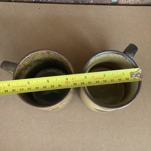 2 Vintage Ceramic Floral Mugs Retro Flower Coffee Tea Cups Mid Century Decor - Picture 10 of 10