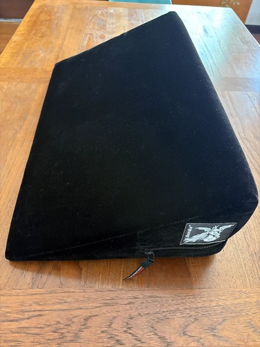 Liberator Wedge Intimate sexy position Pillow Black Velvet Made In USA 30 Inch