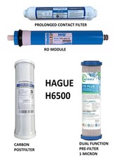 Filtros de repuesto compatibles con Hague H6500, con filtro VOC y membrana RO