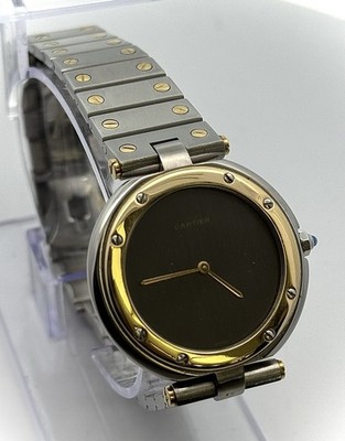 Cartier Santos Round Medium 8191- 18k Authentic Watch