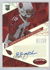 2015 Certified Certified Potential Mirror Red 72/99 JJ Nelson #CP-JN Auto 0f3