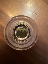 Gerard Bertrand Rose Pink Glass Wine Bottle Stopper Cork Gold Writing Rubber Rim