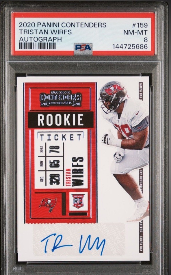 Tristan Wirfs Panini Contenders #159 Autograph