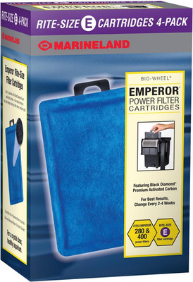 Emperor Power Filter Cartridge Rite-Size E, 4 Count, Replacement Cartridge for A