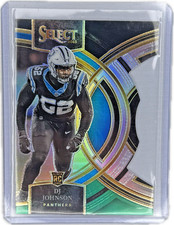 2023 Panini Select - Premier Level Black & Green Prizm Die-Cut #143 D.J. Johnson