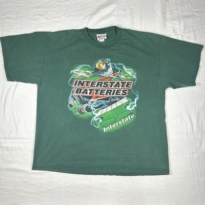 Bobby Labonte NASCAR T Shirt Men s XXL Interstate Batteries #18 Green Y2K Racing