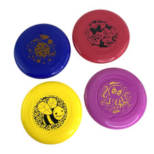 Wham-O Frisbee Disc Lot of 4 Fun Flyer 9 Inch Lightweight Colorful Toy Set 2017