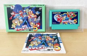 Famicom Rockman 5 Blues' Trap Complete Item