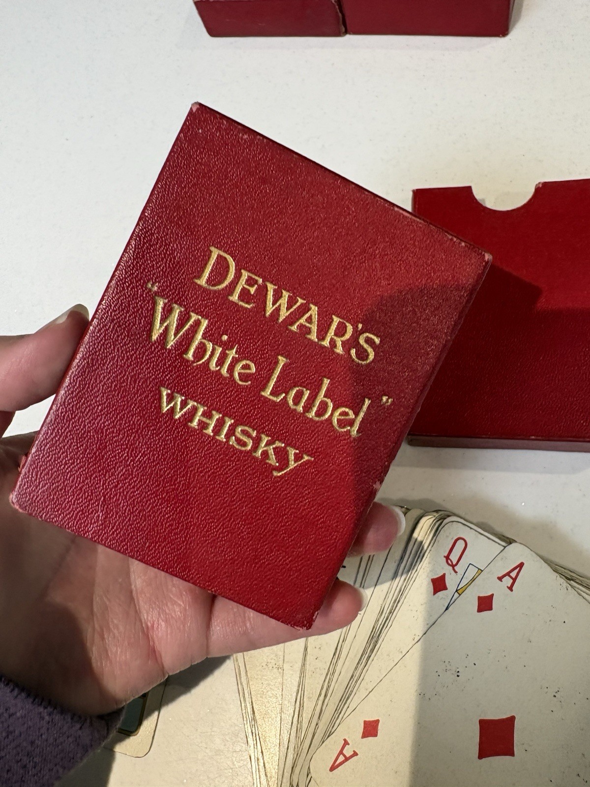 Vintage Dewar’s White Label Whisky Playing Cards Spirit of Empire Original Box image 2