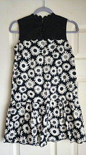 Girls Victoria Beckham for Target A-Line Floral Black/White Sleeveless Dress L