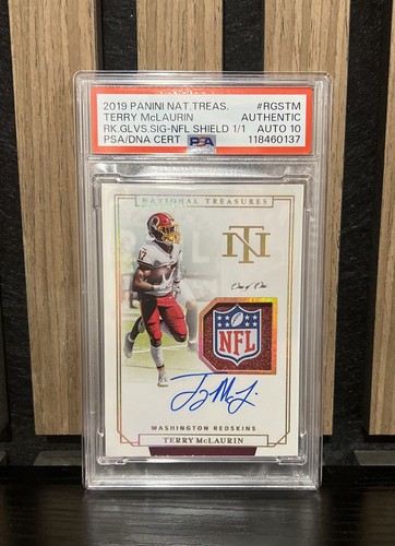 2019 National Treasures Terry McLaurin 1/1 RPA NFL Shield