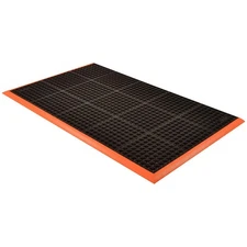 NOTRAX 549S2840OB Drainage Mat,Black wOrngBrdr,2ft4"x3ft4" 25PK66