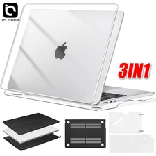 Case Shell + Screen Protector + Keyboard Cover For Macbook Air 13" 15"  M4 M3 M2