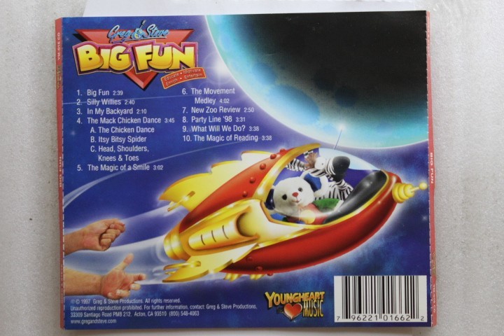 Greg & Steve - Big Fun CD Pop, Children's, Folk 796221016622| eBay
