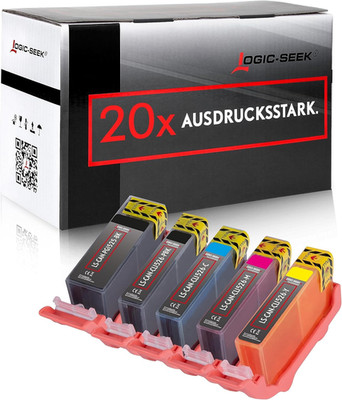 Logic-Seek 20 Druckerpatronen MIT CHIP Und Füllstandsanzeige Für Canon Pixma Ip4