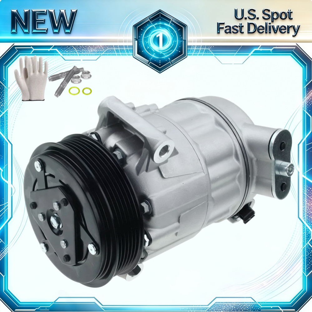 AC A/C Compressor & Clutche for Maserati Ghibli 2014 2015 2016-2019 V6 3.0L